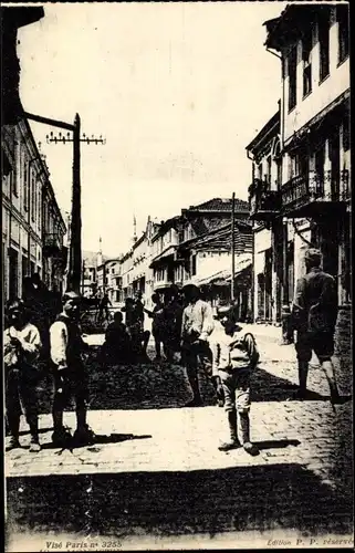 Ak Bitola Monastir Mazedonien, King Peter Street, Straßenpartie