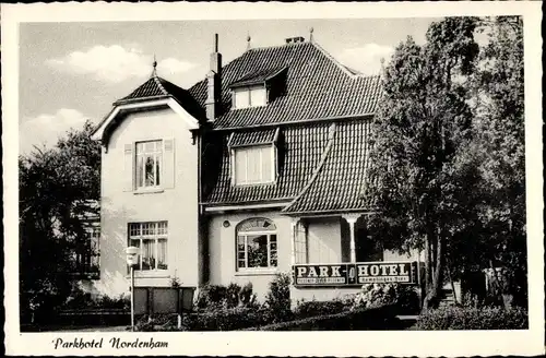 Ak Nordenham im Oldenburger Land, Parkhotel, Inh. Herbert Uecke