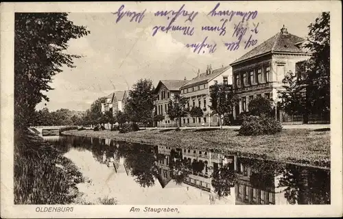 Ak Oldenburg in Oldenburg, Am Staugraben