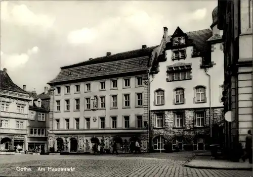 Ak Gotha in Thüringen, Am Hauptmarkt, Ratskeller