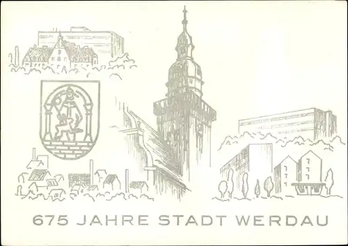 Ak Werdau in Sachsen, 675 Jahrfeier 1979, Wappen