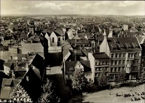 Ak Zeitz an der Weißen Elster im Burgenlandkreis, Blick vom Rathausturm