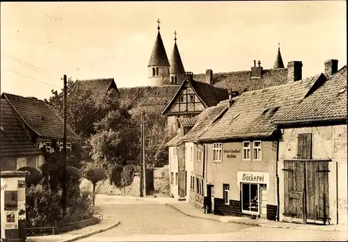 Ak Gernrode Quedlinburg im Harz, Teilortsansicht, Bäckerei