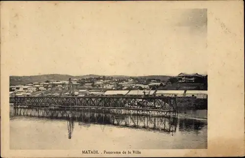 Ak Matadi DR Kongo Zaire, Panorama de la Ville