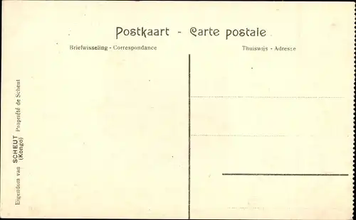 Ak Nieuw Antwerpen, De missiepost, Woonhuis der Missionarissen