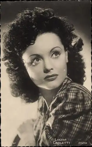 Ak Schauspielerin Louise Carletti, Portrait