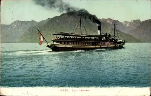 Ak Lac Leman, Salondampfer Geneve