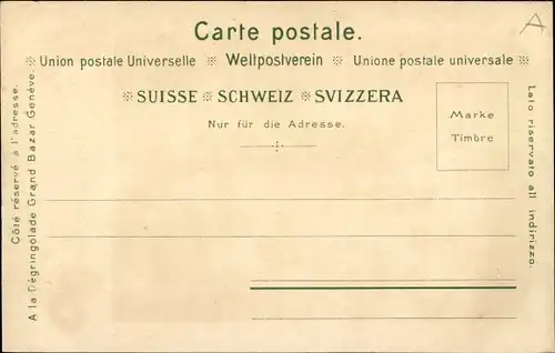 Ak Bern Stadt Schweiz, Mann in Tracht mit Pfeife