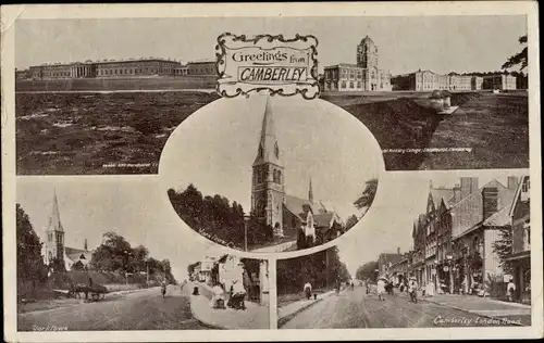 Ak Camberley Südostengland, Ortsansichten, Kirche