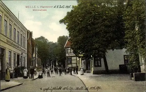 Ak Melle in Niedersachsen, Mühlenstraße, Hotel