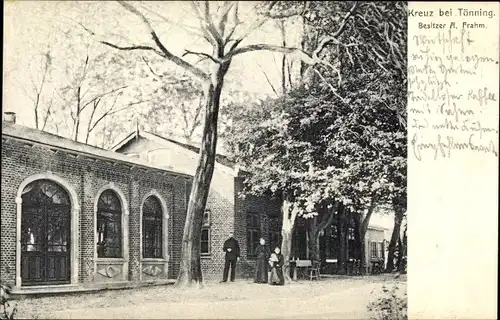 Ak Tönning an der Eider Nordfriesland, Kreuz