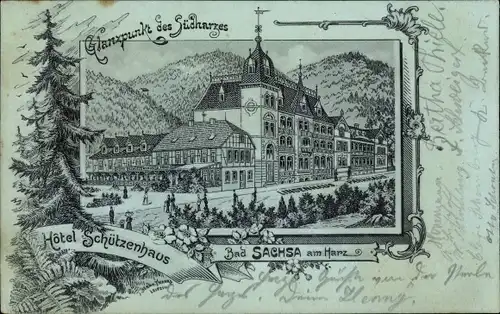 Litho Bad Sachsa im Harz, Hotel Schützenhaus