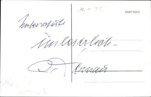 Ak Schauspieler Rudolf Fernau, Autogramm