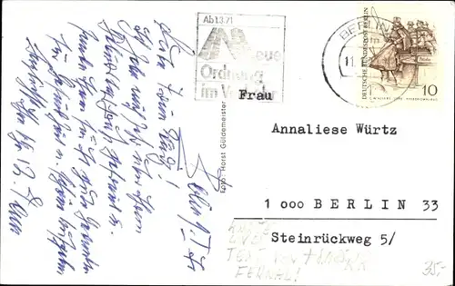 Ak Schauspieler Rudolf Fernau, Autogramm