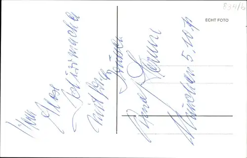 Ak Schauspieler Rudolf Fernau, Autogramm