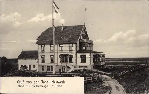 Ak Insel Neuwerk, Hotel zur Meereswoge