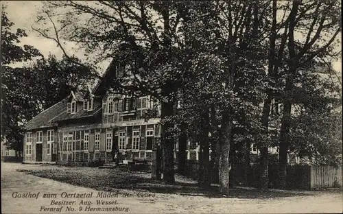 Ak Müden an der Örtze Faßberg Lüneburger Heide, Gasthof zum Oertzetal