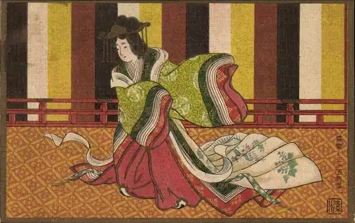 Künstler Ak Japan, Japaner in Tracht