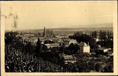 Ak Cluny Saône-et-Loire, Teilansicht