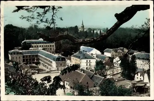 Ak Bourbon Lancy Saône et Loire, Gesamtansicht der Thermalanlage