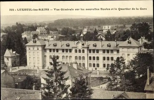 Ak Luxeuil les Bains Haute Saône, Schulen, Bahnhofsviertel