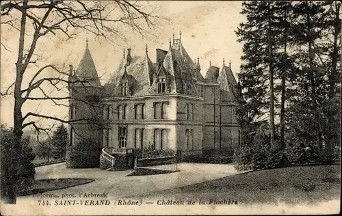 Ak St. Vérand Rhône, Chateau de la Flachere