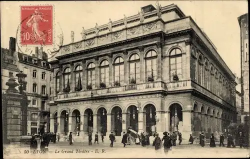 Ak Lyon Rhône, Das Große Theater