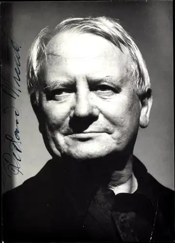Foto Schauspieler Richard Münch, Porträt, Autogramm