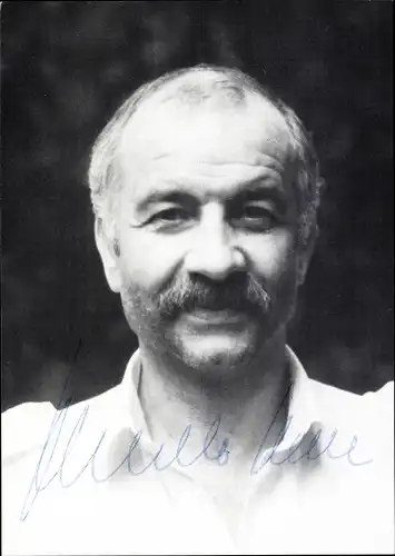 Foto Ak Schauspieler Armin Mueller-Stahl, Porträt, Autogramm