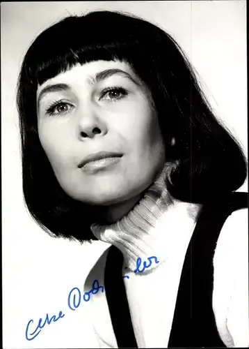 Ak Schauspielerin Elke Dodweiler, Portrait, Autogramm