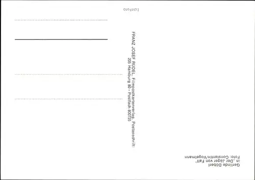Ak Schauspielerin Gerlinde Doeberl in Der Jäger von Fall, Autogramm