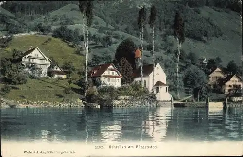 Ak Kehrsiten Stansstad Kanton Nidwalden, Kirche, See