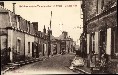 Ak Saint Amand de Vendome Loir et Cher, Grande Rue
