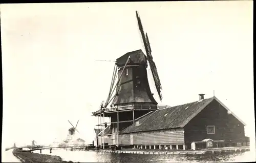 Foto Ak Zaandijk Nordholland, Windmühle