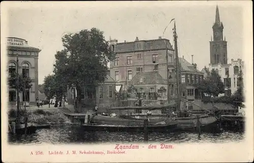 Ak Zaandam Zaanstad Nordholland, Den Dam