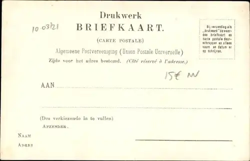 Ak Haarlem Nordholland Niederlande, Huize Onder de Linden, Pension, Paveljoenslaan