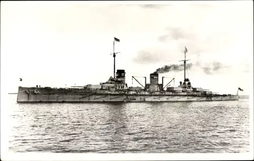 Foto Ak Deutsches Kriegsschiff, SMS Goeben, Schlachtkreuzer, Kaiserliche Marine