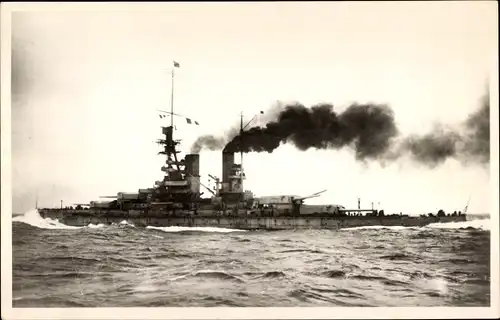 Foto Ak Deutsches Kriegsschiff, SMS Baden, Schlachtschiff, Kaiserliche Marine