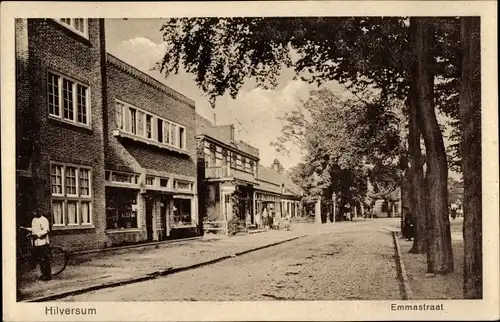 Ak Hilversum Nordholland Niederlande, Emmastraat