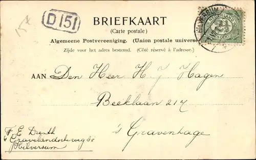 Ak Hilversum Nordholland Niederlande, Trompenberg Godelindeweg