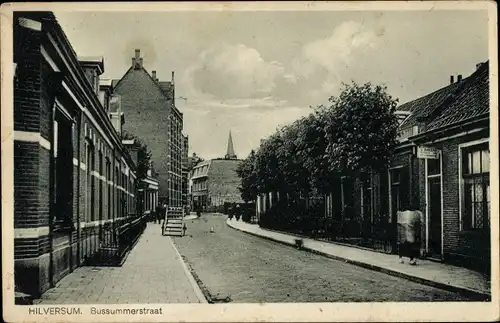 Ak Hilversum Nordholland Niederlande, Bussummerstraat