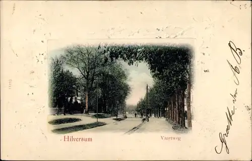 Ak Hilversum Nordholland Niederlande, Vaartweg