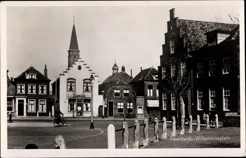 Ak Naaldwijk Südholland, Wilhelminaplein