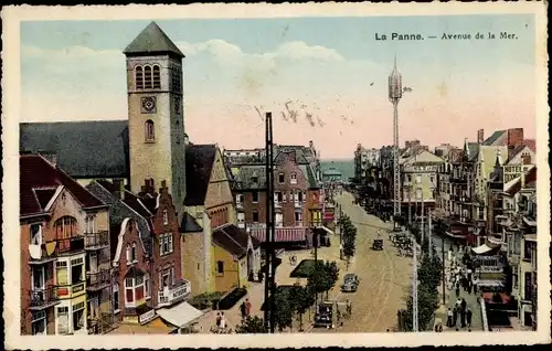 Ak La Panne De Panne Westflandern, Avenue de la Mer