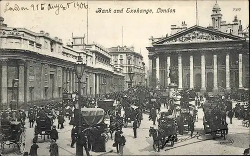 Ak London City England, Bank and Exchange