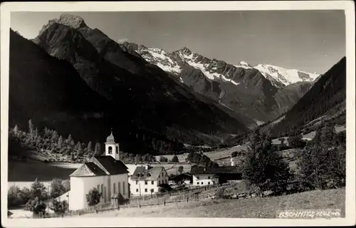 Ak Gschnitz in Tirol, Ort, Kirche, Berge