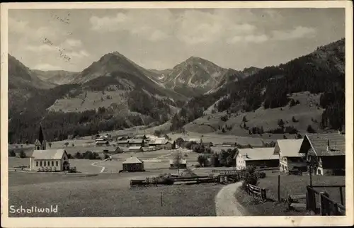 Ak Schattwald in Tirol, Teilansicht