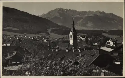 Ak Igls Innsbruck in Tirol, Teilansicht, Kirche