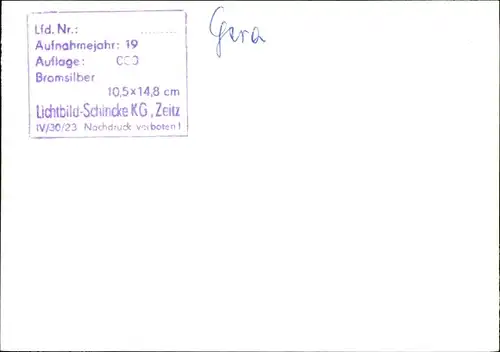 Foto Gera in Thüringen, Stadtpanorama