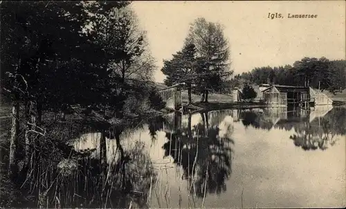 Ak Igls Innsbruck in Tirol, Lansersee